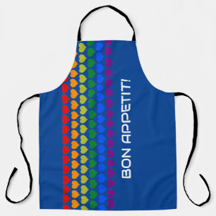 Tablier Rainbow Hearts - Bon Appetit - Cook's Apron