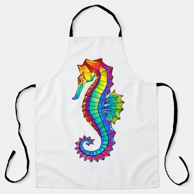 Tablier Rainbow Polygonal Seahorse (Recto)