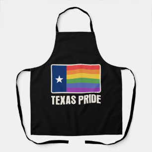 Tablier Rainbow Texas Flag Design pour LGBT+ Texans fiers