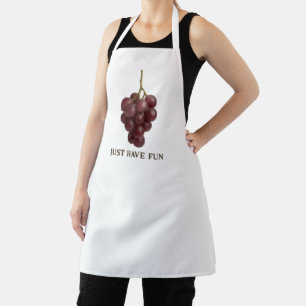 Tablier Raisin « Just Have Fun » – Idée Cadeau pou