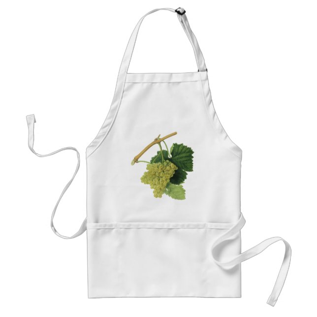 Tablier Raisins de vin blanc sur la vigne, fruits alimenta (Devant)