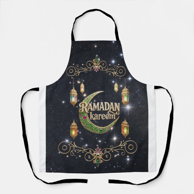 Tablier Ramadan Kareem ciel brillant (Recto)