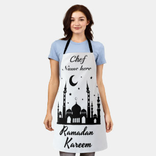 Tablier Ramadan Kareem - Nom du chef personnalisé