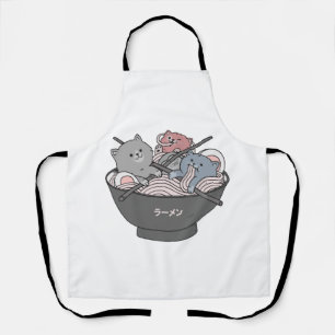 Tablier Ramen de chat kawaii