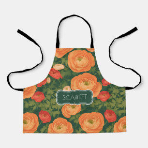 Tablier Ranunculus Mosaic coloré Motif personnalisé