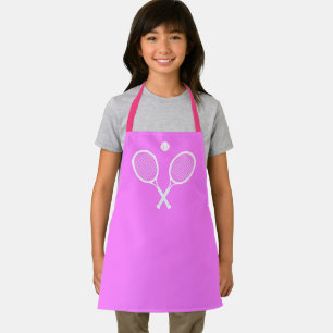 Tablier Raquettes de tennis blanches Hobby pour enfants ro