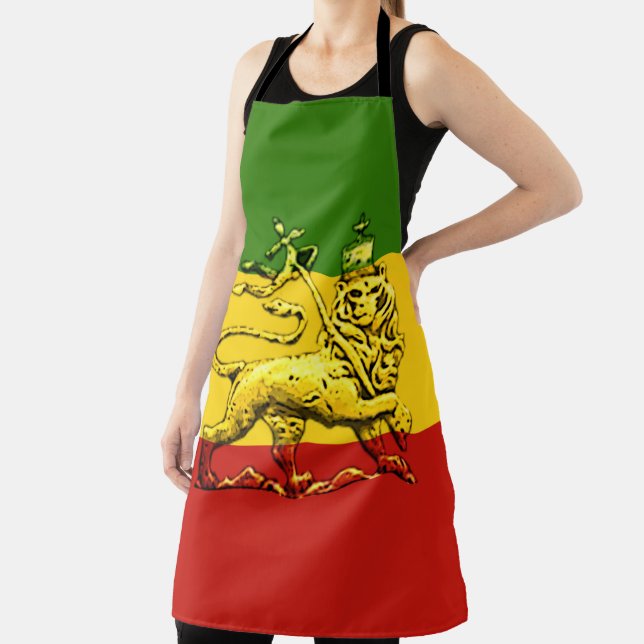 Tablier Rasta Lion de Judah Apron (Insitu)