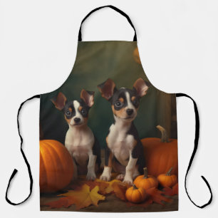 Tablier Rat Terrier chiot Automne Délice Citrouille 
