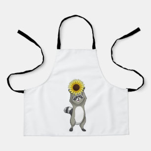Tablier Raton laveur avec tournesol