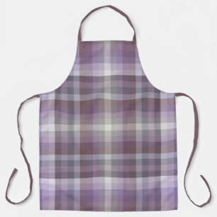 Tablier Rayures à carreaux inspirées de la mode violette c