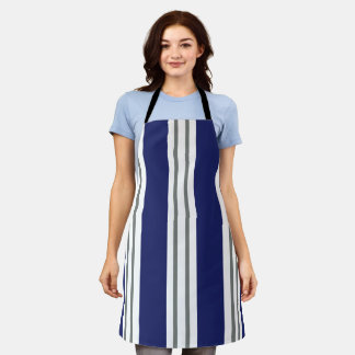Tablier Rayures Bleues et Blanches Côtières