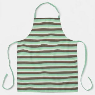 Tablier Rayures de bloc de couleur menthe chocolatée