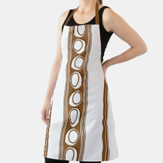 Tablier Rayures Jacquard Luxe Noix de Coco