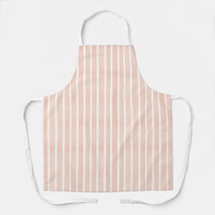 Tablier Rayures Rose Tendre