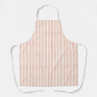 Tablier Rayures Rose Tendre
