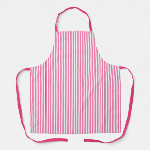 Tablier Rayures roses et blanches