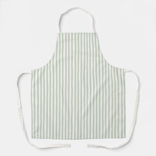 Tablier Rayures Vertes Blanches Chic