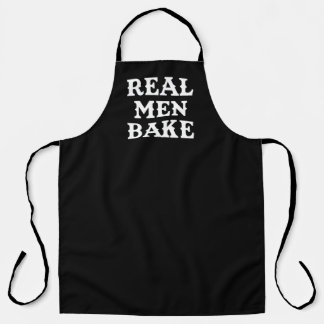 Tablier Real Men Bake drôle de chef masculin