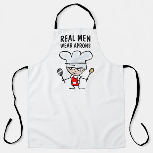 Tablier Real Men Wear Aprons drôle cuisine cuisine cadeau