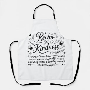 Tablier Recette pour Citation Inspirante de Cuisine de la 