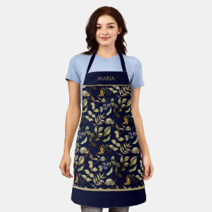 Tablier Récolte d'or Feuilles & baies sur mesure