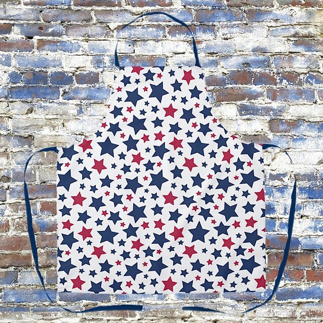 Tablier Red and Blue Stars - motif de drapeau américain (Créateur téléchargé)