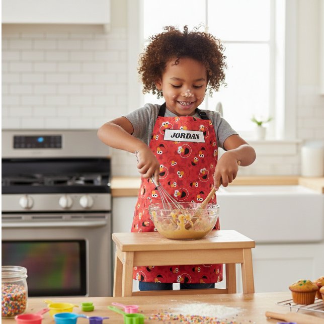 Tablier Red Elmo face au Motif (Créateur téléchargé)