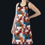 Tablier red white blue and orange geometric<br><div class="desc">red white blue and orange geometric</div>