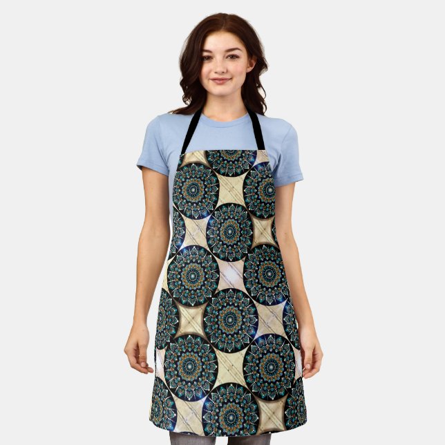 Tablier Regard grec Mandala Apron (Porté)