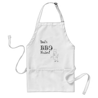 Tablier Règles du BBQ du papa ! 2