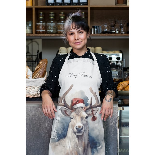 Tablier Reindeer de Noël, personnalisable (Créateur téléchargé)