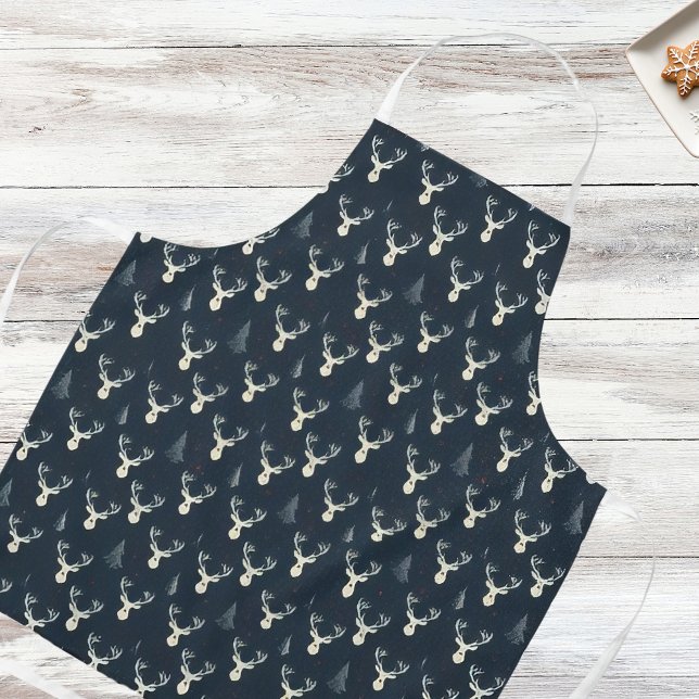 Tablier Reinder de vacances, Arbre de Noël, Flocon de neig (Créateur téléchargé)
