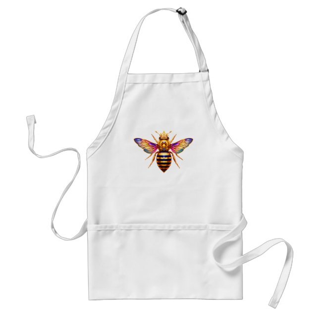 Tablier Reine Abeille Avec Couronne (Devant)