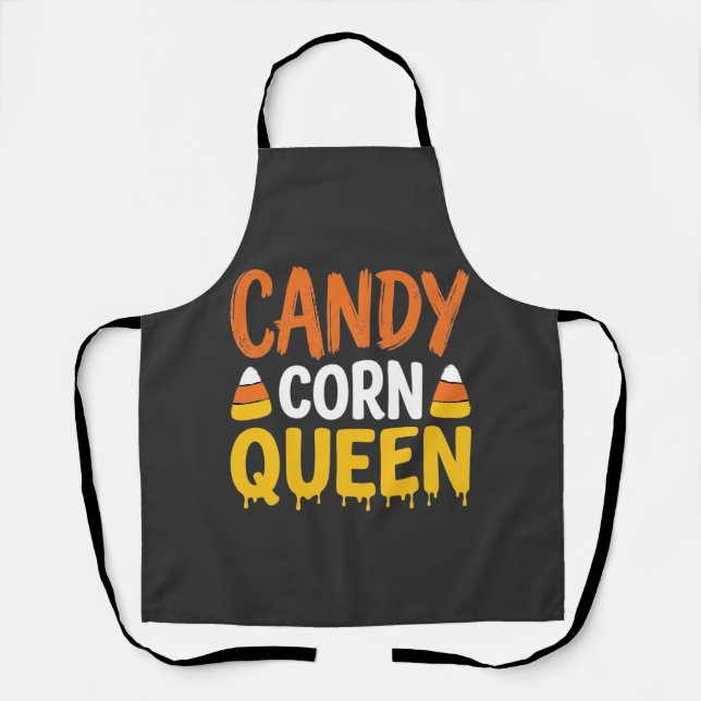 Tablier Reine Candy Corn Graphique Halloween_1 (Recto)