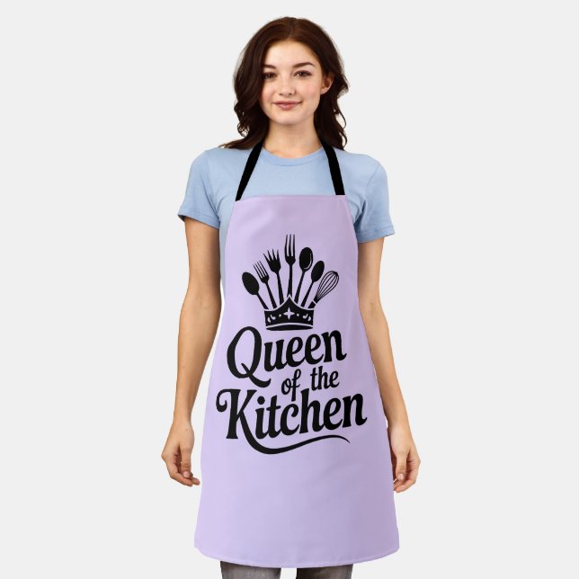 Tablier Reine de la cuisine  (Porté)
