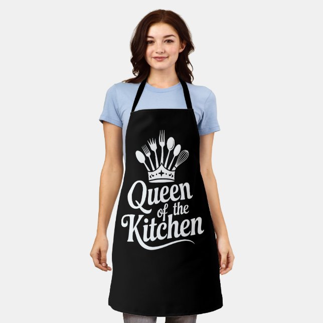 Tablier Reine de la cuisine  (Porté)