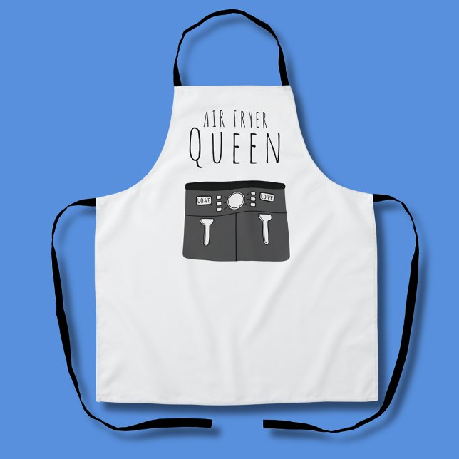 Tablier Reine de la friteuse à air ('Air Fryer Queen' kitchen apron)