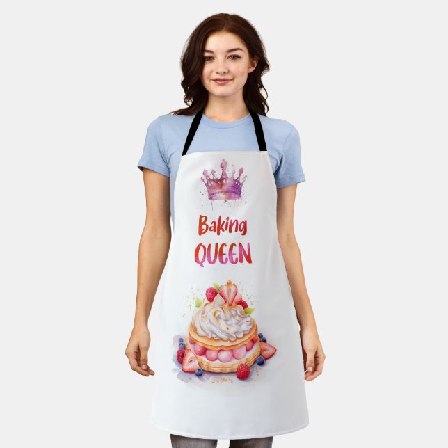 Tablier Reine de la pâtisserie (Porté)