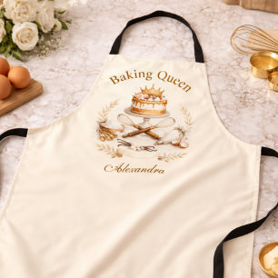 Tablier Reine de la Pâtisserie Personnalisée