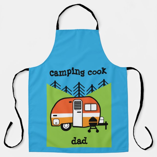 Tablier Reine du Camper - Camping drôle RV Caravane Doo (Recto)