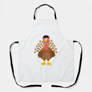 Tablier remerciant pour le hockey thanksgiving Funny Turke
