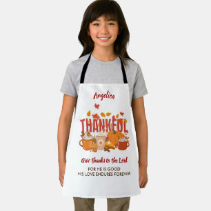 Tablier REMERCIANT POUR MA FAMILLE Enfants de Thanksgiving
