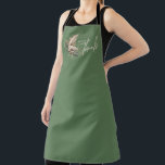 Tablier Remerciements Boho Fall Floral Thanksgiving<br><div class="desc">Un tablier thématique Thanksgiving vert foncé avec l'expression "donnez merci". Le design est agrémenté d'élégantes fleurs boho d'automne.</div>