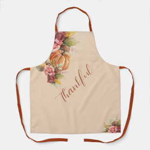 Tablier Remerciements Thanksgiving Orange Citrouille Fall