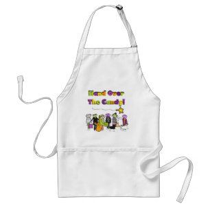 Tablier Remettez-vous les bonbons, les t-shirts et les cad