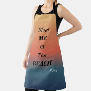 Tablier Rencontre-moi à la plage Couleur lever de soleil p