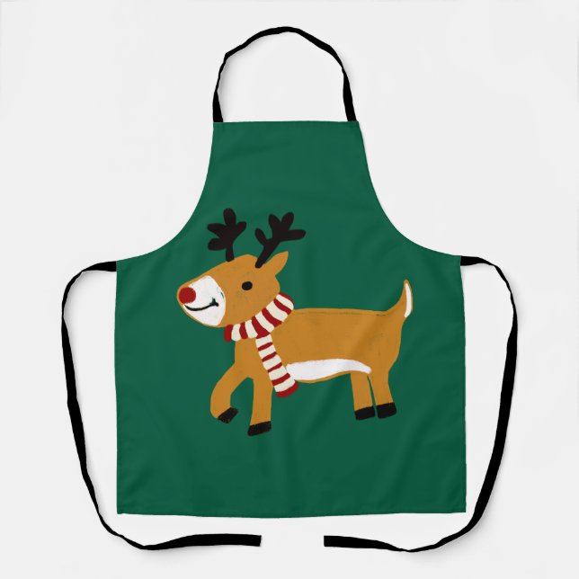 Tablier Renne de Noël (Recto)