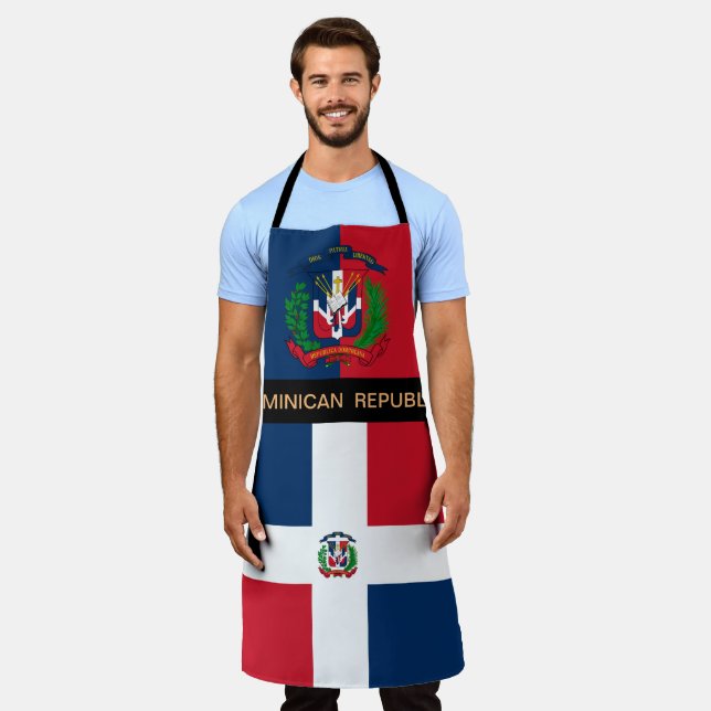 Tablier République Dominicaine Pavillon Apron, cuisine Che (Porté)