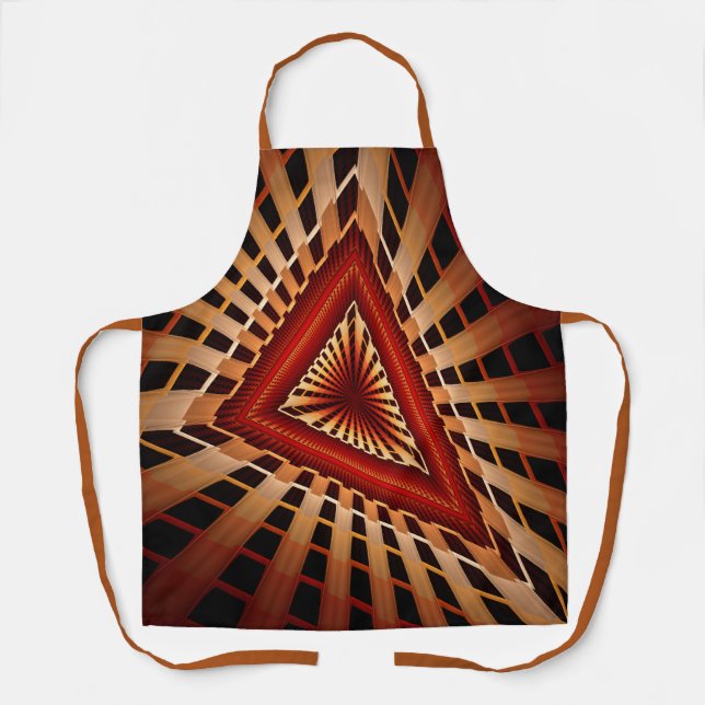 Tablier Réseau Fantastique Moderne de Fractales 3D Design  (Recto)