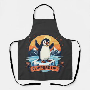 Tablier Résistez À Ce Que Je Me Tiens Avec Les Pingouins A